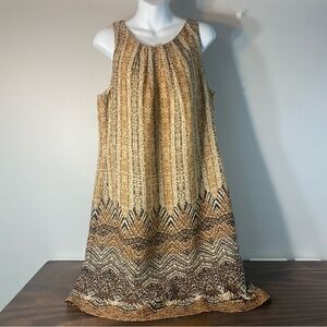 Womens Robbie Bee Sleeveless Dress Size 16 Brown-beige